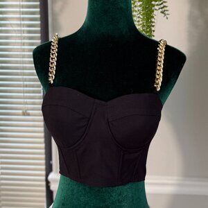 Superdown | Raven Chain Strap Bustier
